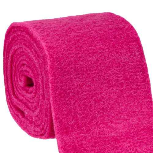 Floristik24 Filzband Pink Wollband Wollfilz Topfband Dekostoff 15cm 5m