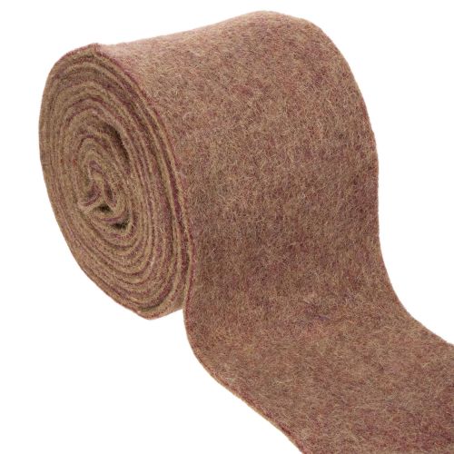 Wollfilzband zweifarbig, 15 cm x 5 m, Lila/Hellbraun, für Blumentöpfe bestellen | Floristik24.at