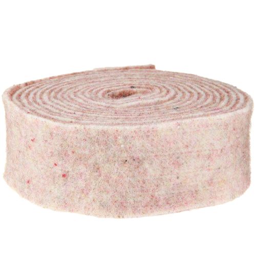 Artikel Filzband Wollband Dekostoff Braun Beige Wollfilz 7,5cm 5m