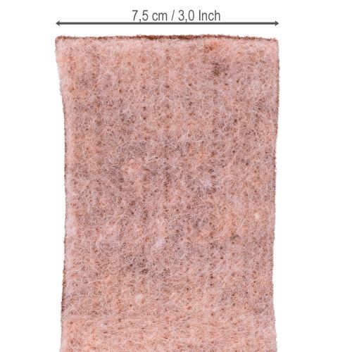 Artikel Zweifarbiges Wollfilzband Rosa Rot für Dekoration und DIY