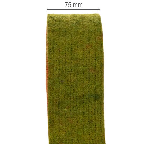 Wollfilz-Topfband 7,5 cm x 5 m, zweifarbig in Rot und Oliv für Blumentöpfe | Floristik24.at