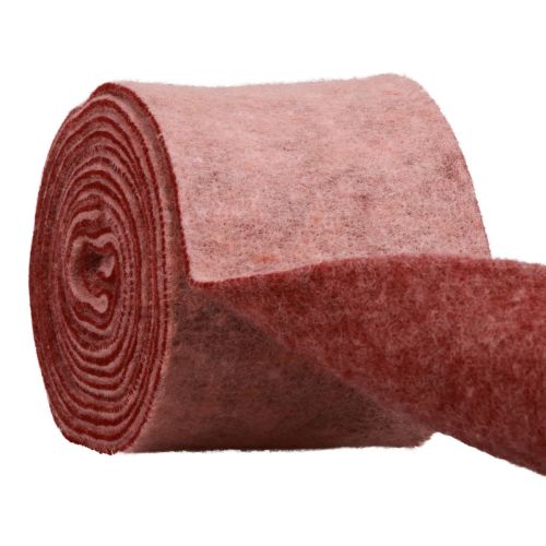 Artikel Filzband Dekoband Rosa Beere Wollfilz Zweifarbig 15cm 5m