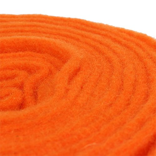 Floristik24 Filzband Orange 15cm 5m