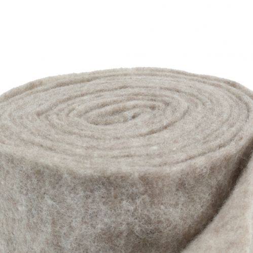 Artikel Filzband, Topfband Grau-Natur 15cm 5m