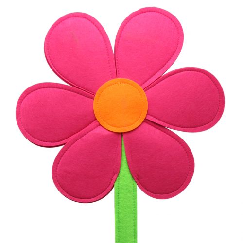 Floristik24 Filzblume Pink 87cm