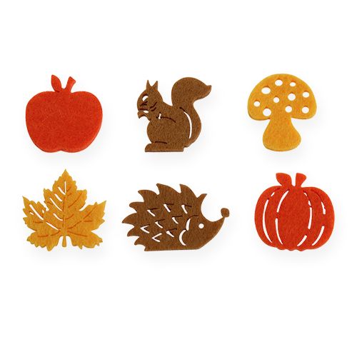 Floristik24 Streudeko Filz 3cm 72St