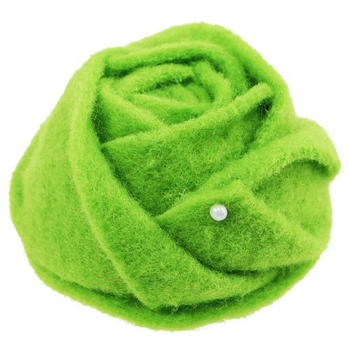 Artikel Filz-Rose Grün Ø8cm H4,5cm 6St