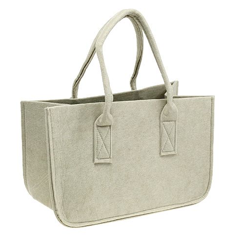 Floristik24 Filztasche 39x25x22cm Creme