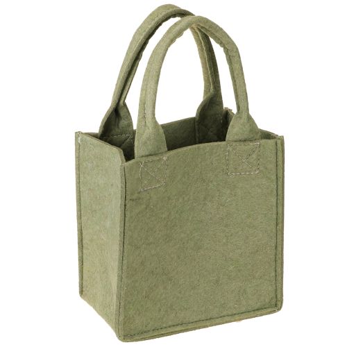 Artikel Filztasche Merry Christmas klein mit Henkeln Grün 15×10cm