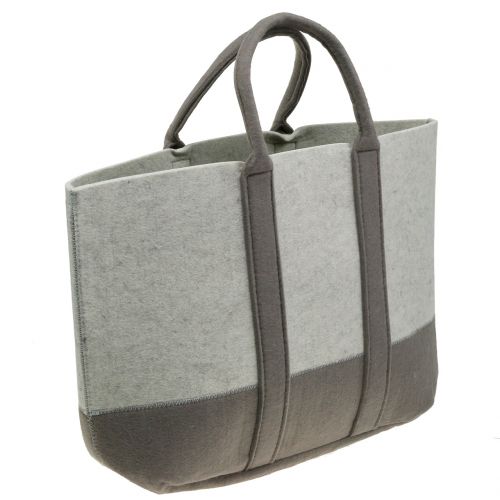 Floristik24 Filztasche Grau/Braun 54cm x 34cm x 15cm