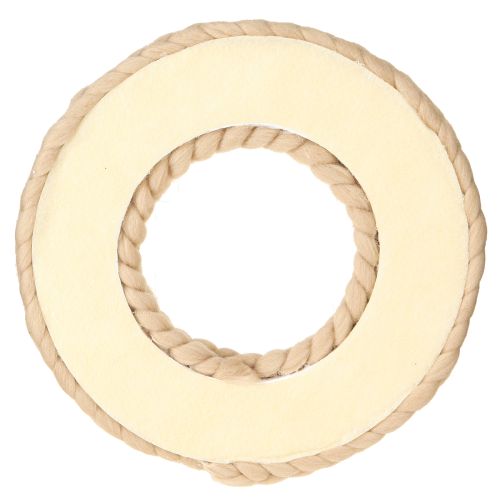Artikel Filzwolle Deko Kranz in Hellbraun zum Hängen Ø30cm B4cm