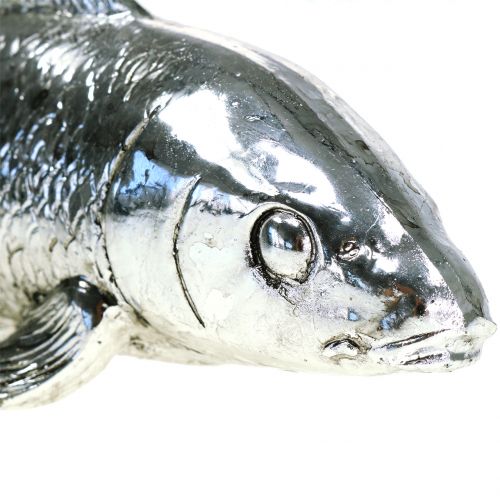 Artikel Deko Fisch Silber 22cm