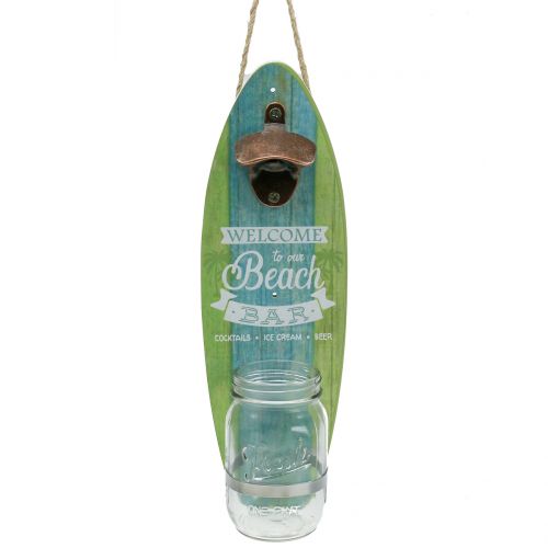 Wandflaschenöffner „Beach Bar“ 36cm x 11cm