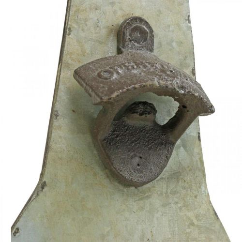 Floristik24 Flaschenöffner Vintage Metall Deko mit Auffangbehälter H41cm