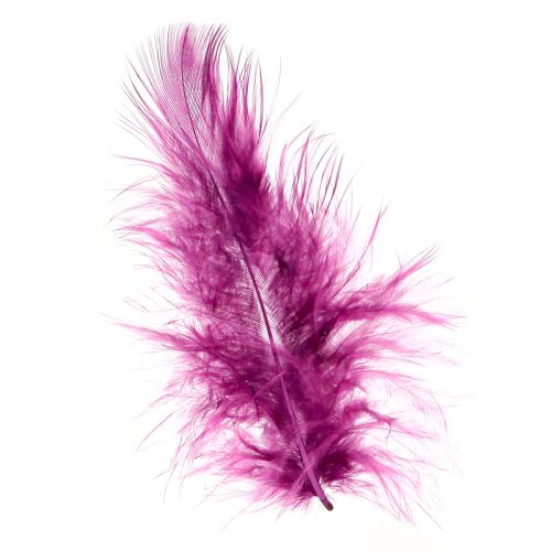 Artikel Flauschige Deko Federn Burgund zum Basteln 5–10cm 20g