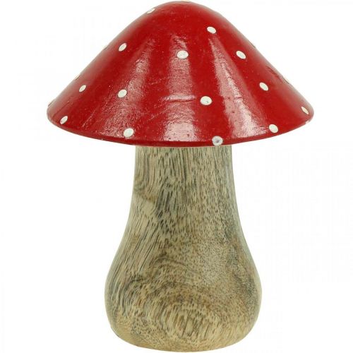 Floristik24 Fliegenpilz Deko Holzpilz Herbstdeko Holz 10×8cm