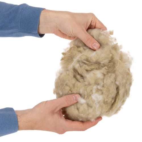 Beige Schafwolle lose 250g für Basteln und Dekorieren | Floristik24.at