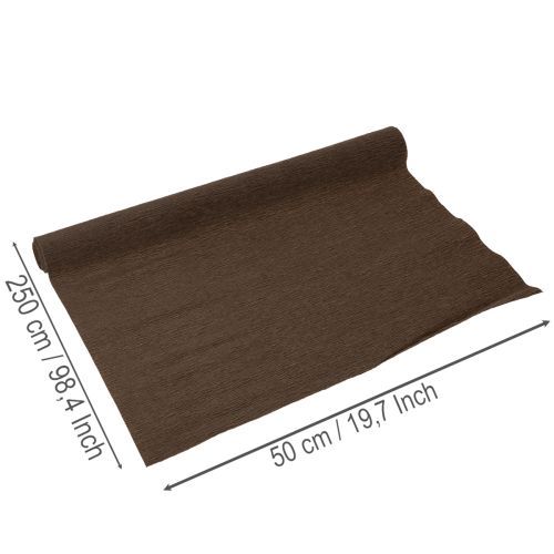 Floristen-Krepppapier Braun Rolle 50x250 cm für Dekoration | Floristik24.at