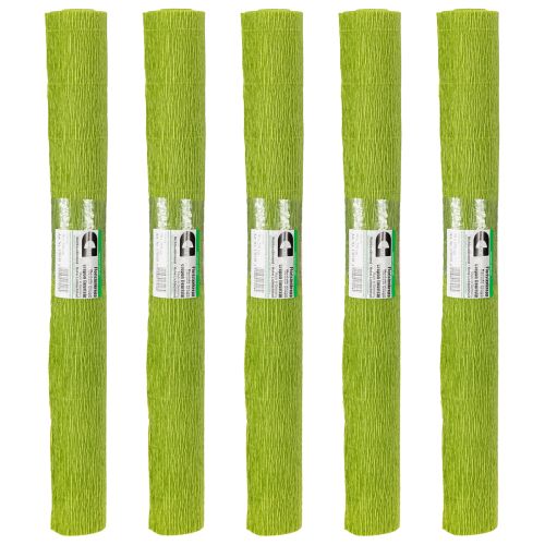 Artikel Floristen-Krepppapier Floristenkrepp Grasgrün 50×250cm 5St