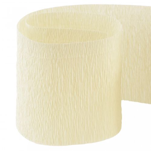 Artikel Blumenkrepp Champagner Creme B10cm L250cm 2St