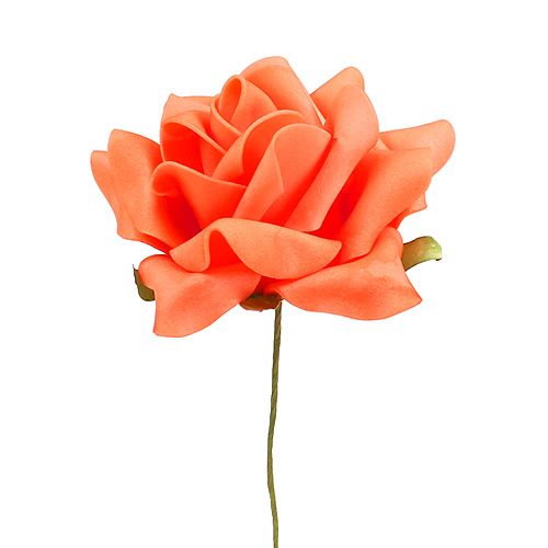 Artikel Foam Rose Ø 10cm Orange 8St