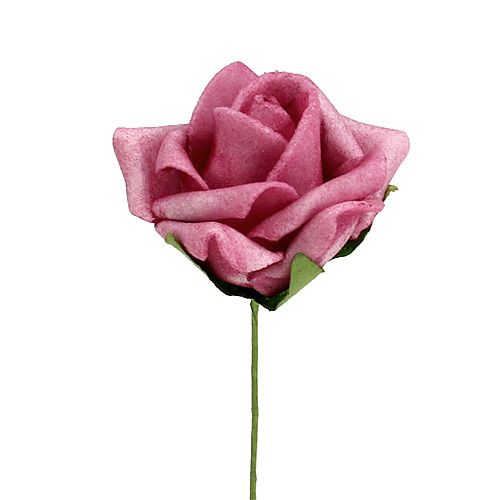 Floristik24 Foam Rose Ø4,5cm Erika 36St