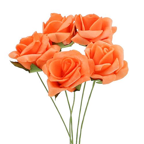 Artikel Foam Rose Ø4,5cm Orange 36St