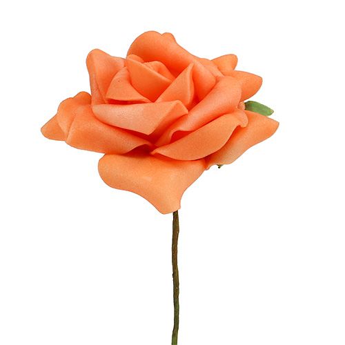 Artikel Foam-Rose Ø7,5cm Orange 18St