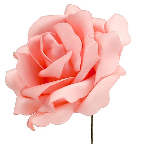 Floristik24 Foam Rose Schaumrose Lachs Ø15cm 4St