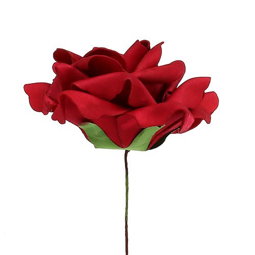 Floristik24 Foamrose Schaumrose Rot Ø15cm 4St