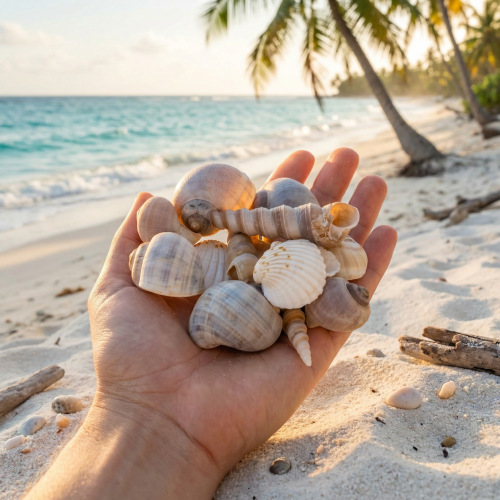 Artikel Muscheln und Schnecken Natürliche maritime Dekorationsartikel für eine stilvolle Raumgestaltung 500g