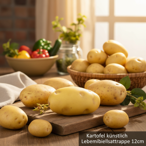 Künstliche Kartoffel Lebensmittelattrappe 12cm Kunststoff Hellbraun | Floristik24.at