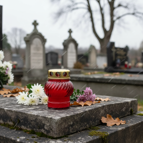 Artikel Grablicht Glaskugel Ø7,5cm H10cm 9 St