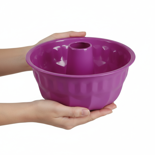 Artikel Gugelhupfform aus Metall Ø23cm H12cm Lila Dekoration