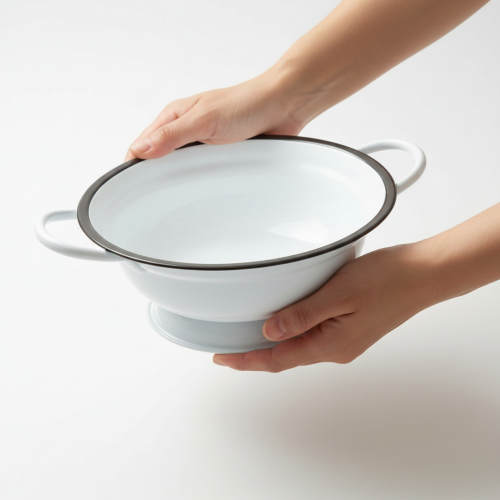 Artikel Metallschüssel Deko Weiß Schwarz Ø16,5cm H6,5cm 4St