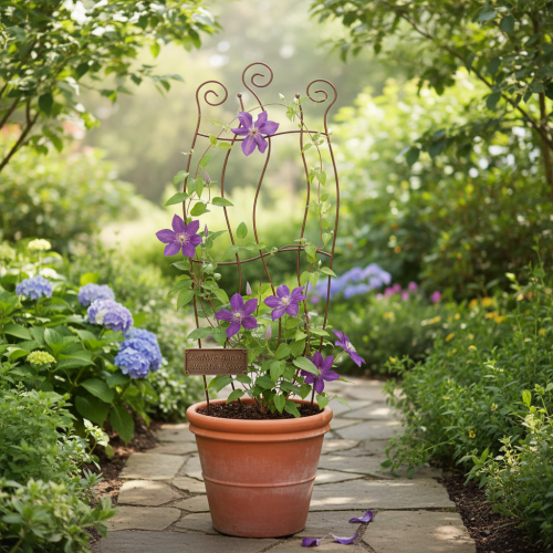 Artikel Rankhilfe Garten Metall Rankgitter geschwungenes Design für Kletterpflanzen 110cm
