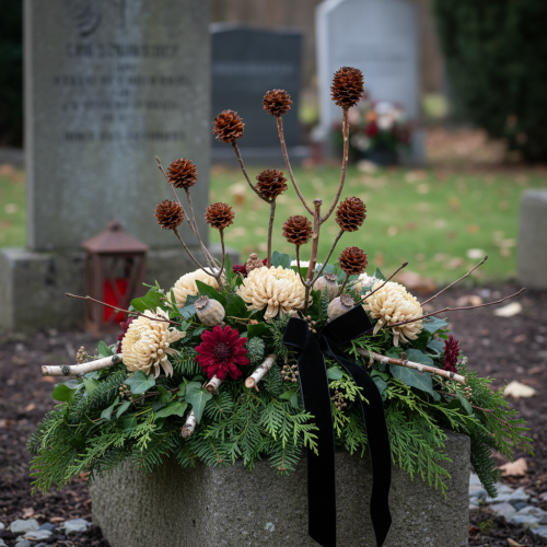 Artikel Glabrum Zweige mit dekorativen künstlichen Blütenköpfen 25 Stück