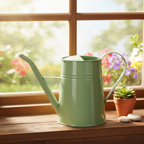 Gießkanne Metall Mintgrün 1,7L Zimmerdeko H23cm | Floristik24.at