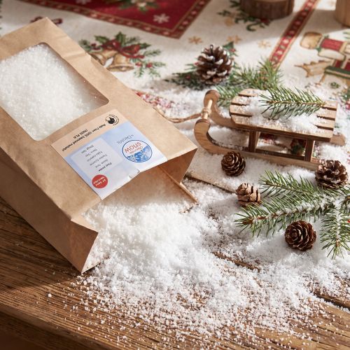 Dekoschnee Weiß 20g aus Mais,