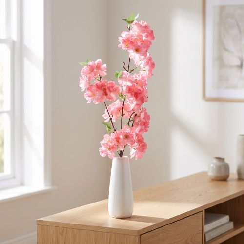 Kirschblütenzweig künstlich 103cm Pink