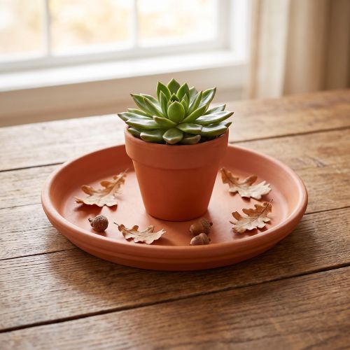 Untersetzer Keramik Terrakotta rund Ø10,7cm