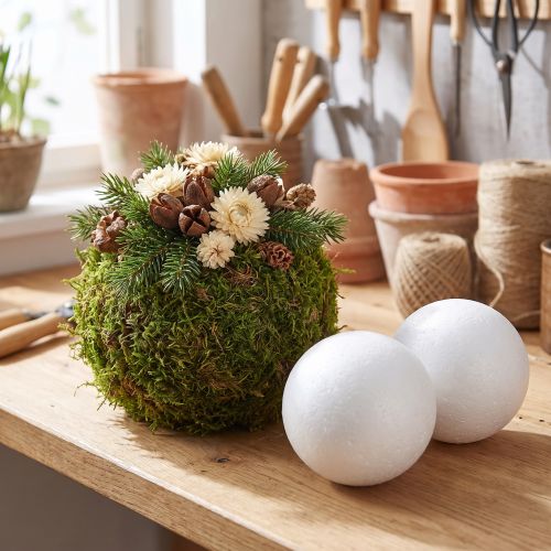 Styroporkugel Weiß Ø10cm 5 Stück Bastelmaterial | Floristik24.at