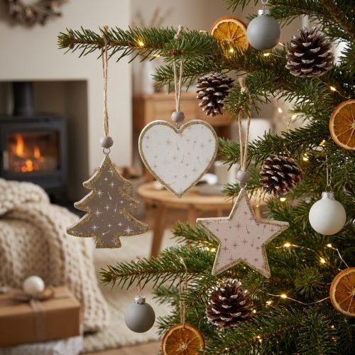 Weihnachtsanhänger aus Holz