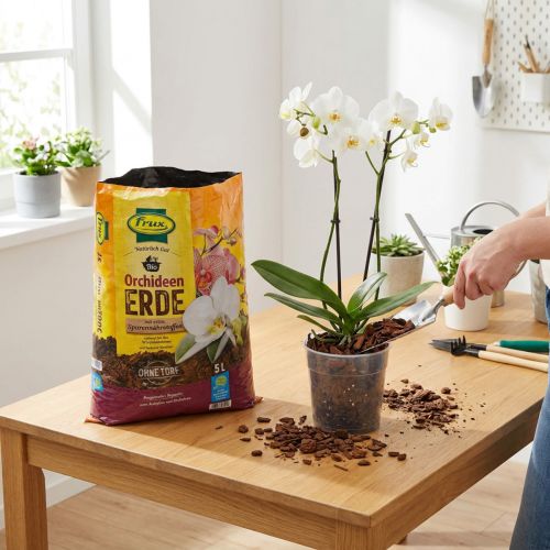 Orchideenerde mit Pinienrinde 5 Liter Substrat für Orchideen | Floristik24.at