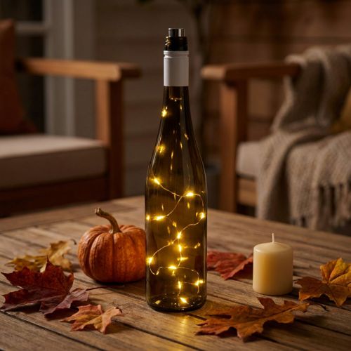 LED Flaschenlicht Warmweiß 73cm 15L | Floristik24.at