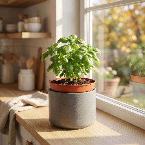 Pflanztopf aus Kunststoff Ø10,5cm Terrakotta 10 Stück | Floristik24.at