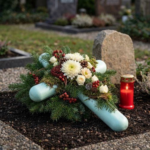 Styropor Kreuz Mintgrün 50cm x 34cm 2er-Set für Trauergestecke | Floristik24.at