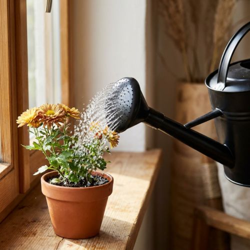 Gießkannenbrause aus Kunststoff Schwarz Ø8 cm für 5-Liter-Gießkannen | Floristik24.at