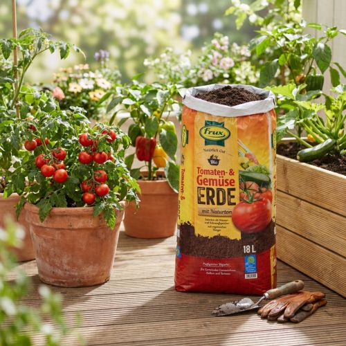 Frux Tomaten- und Gemüseerde 18 Liter für den Gemüseanbau | Floristik24.at