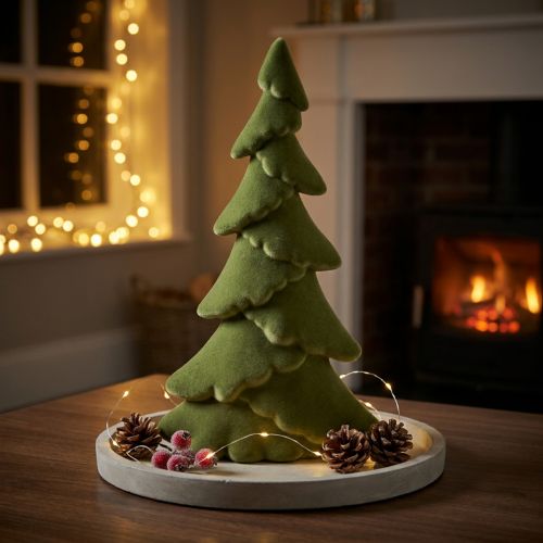 Künstlicher Weihnachtsbaum Tanne Grün Beflockt 45 cm | Floristik24.at